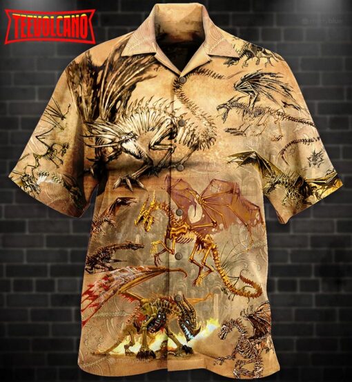 Dragon Skull Love Life Love Desert Hawaiian Shirt