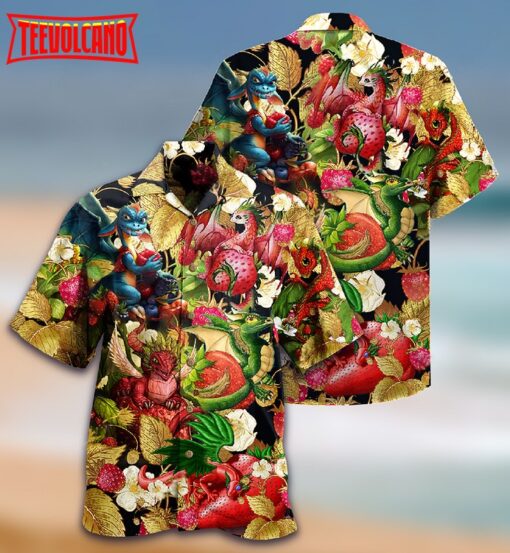 Dragon Strawberry Love Life Amazing Hawaiian Shirt