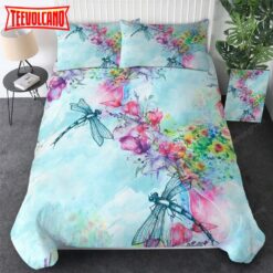 Dragonflies In The Garden Bed Sheets Duvet Cover Bedding Sets