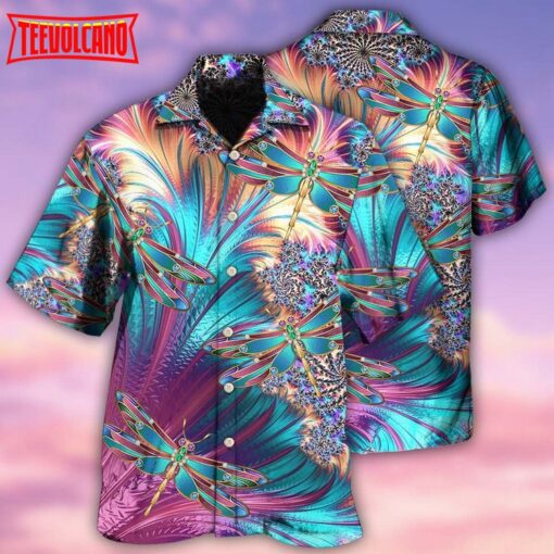 Dragonfly Loves Summer Vibes Hawaiian Shirt