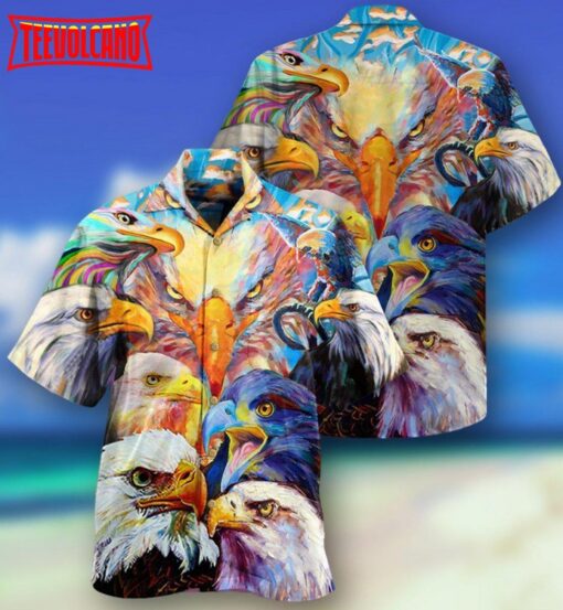 Eagle Colorful Hawaiian Shirt