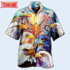 Eagle Colorful Hawaiian Shirt