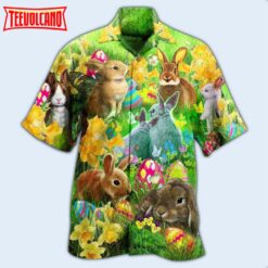 Easter Happy Bunnie Hawaiian Shirt