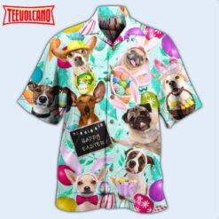 Easter Happy Lovely Dog Eggs Hawaiian Shirt