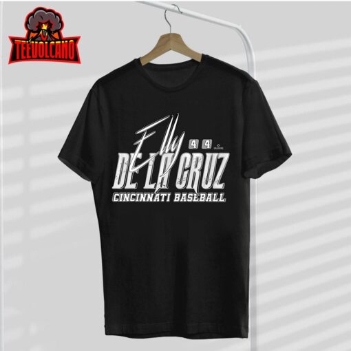 Elly De La Cruz Cincinnati Baseball Rock MLBPA T-Shirt