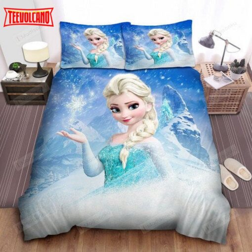 Elsa Frozen Bed Sheets Spread Duvet Cover Bedding Set