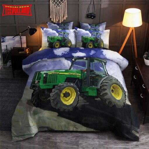 Farmer Green Tractor Duvet Cover Bedding Sets