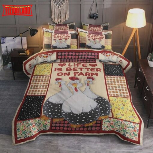 Farming Theme Life Is Better On Farm Duvet Cover Bedding Sets