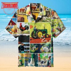 Farmland Collage Hawaiian Shirt