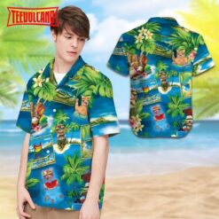 Felacia Lgbt With Cats And Tropical Leaves Hawaiian Shirt