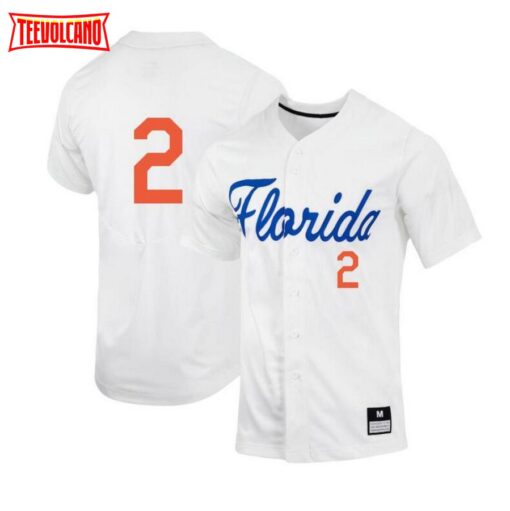 Florida Gators Ty Evans White College Baseball Jersey