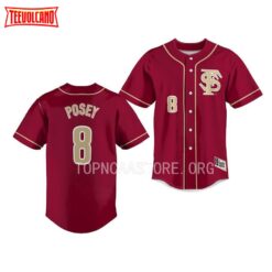 Florida State Seminoles Buster Posey College Baseball Garnet Jersey