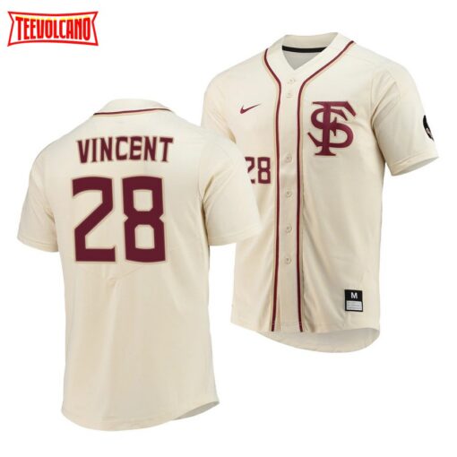 Florida State Seminoles Colton Vincent Elite Baseball Jersey