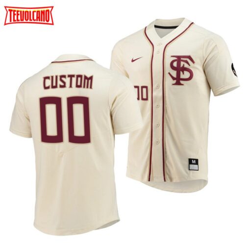 Florida State Seminoles Custom Elite College Baseball Jersey Natural