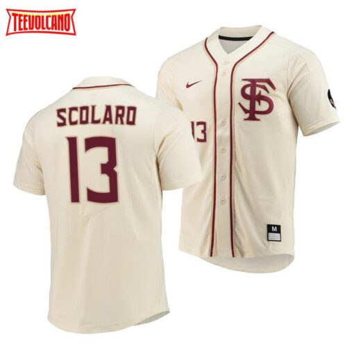 Florida State Seminoles Jonah Scolaro College Baseball Jersey