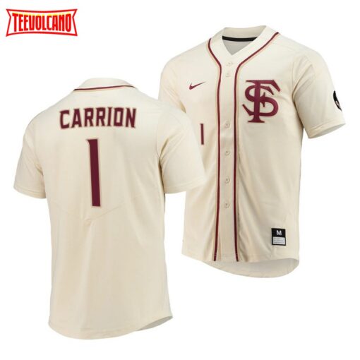 Florida State Seminoles Jordan Carrion College Baseball Jersey