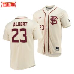 Florida State Seminoles Reese Albert Elite Baseball Jersey Natural