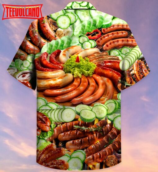 Food Hot Dog Salad Hawaiian Shirt