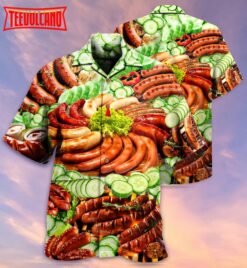 Food Hot Dog Salad Hawaiian Shirt