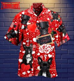 French Bulldog Dogs Love You Hawaiian Shirt