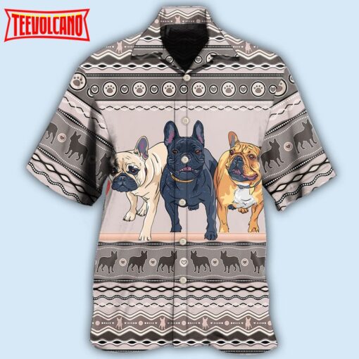 French Bulldog Lovely Pattern Hawaiian Shirt