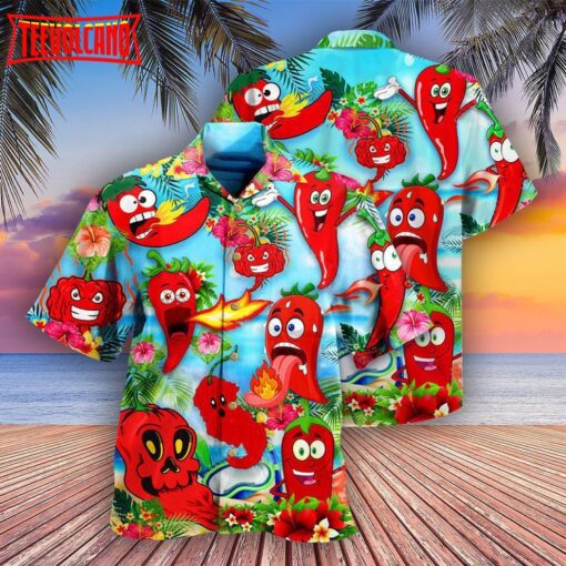 Fruit Chili Peppers Hawaiian Shirt