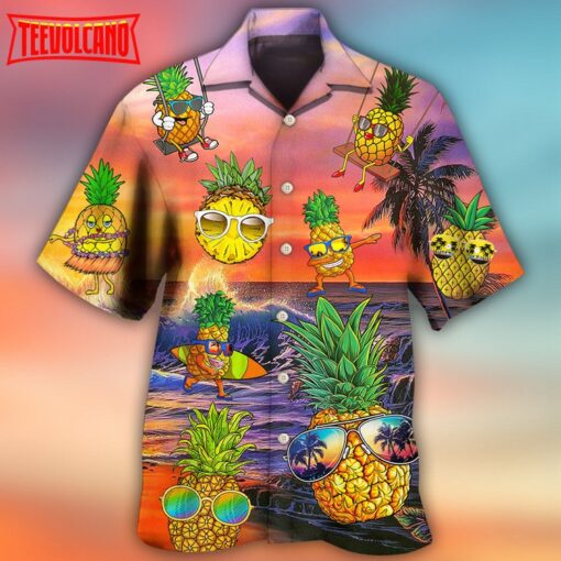 Fruit Pineapple Funny Summer Hawaiian Shirt