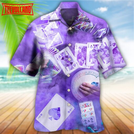 Gambling Purple Style Hawaiian Shirt