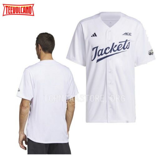 Georgia Tech Yellow Jackets College Baseball White Jersey