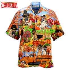 German Shepherd Dogs Autumn Hawaiian Shirt