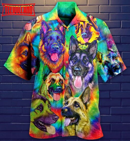 German Shepherd Dogs Love Summer Hawaiian Shirt