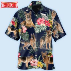 German Shepherd Floral Lover Hawaiian Shirt