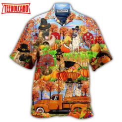 German Shepherd Thanksgiving Hawaiian Shirt