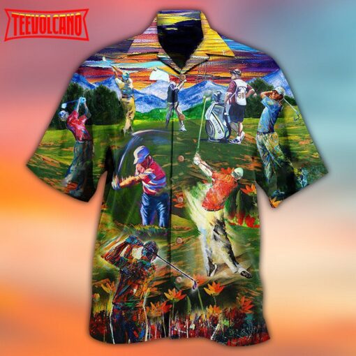 Golf Life Is Short Swing Hard Golf Hawaiian Shirt