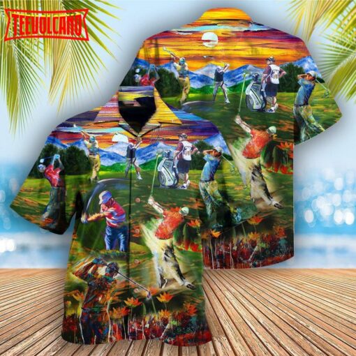 Golf Life Is Short Swing Hard Golf Hawaiian Shirt