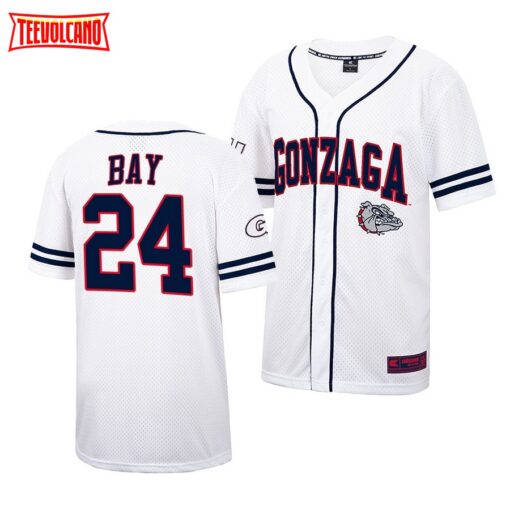 Gonzaga Bulldogs Jason Bay College Baseball Jersey White