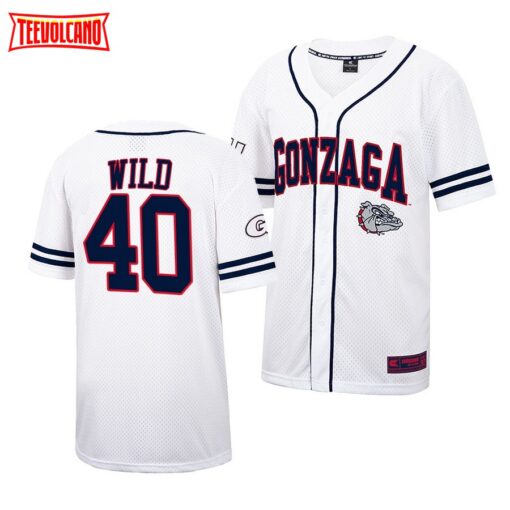 Gonzaga Bulldogs Owen Wild College Baseball Jersey White