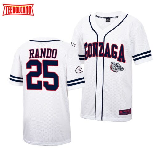 Gonzaga Bulldogs Tyler Rando College Baseball Jersey White