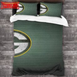 Green Bay Packers Logo Bedding Set Duvet Cover