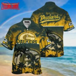 Green Bay Packers Palm Hawaiian Shirt