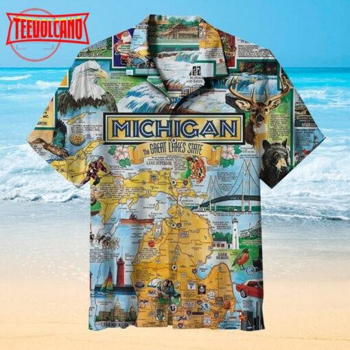 Greeting from Michigan Hawaiian shirts