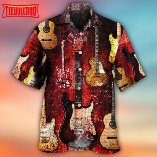 Guitar Abstract Halloween Hawaiian Shirt