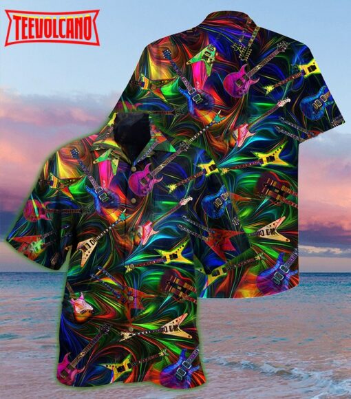 Guitar Music Electric Hawaiian Shirt