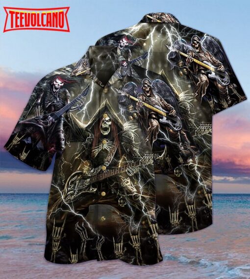 Guitar Music Get High Hawaiian Shirt