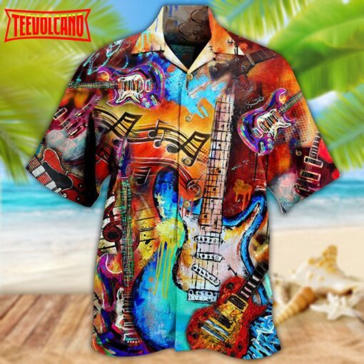 Guitar Music Hawaiian Shirt