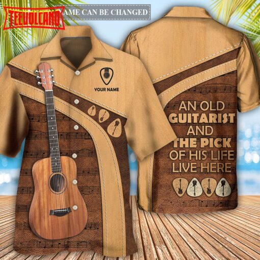 Guitar Old Guitarist Hawaiian Shirt