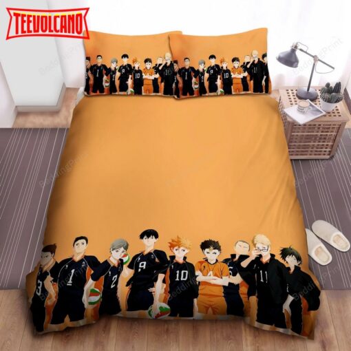 Haikyu! Karasuno Volleyball Team Illustration Duvet Cover Bedding Sets