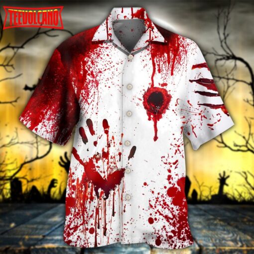 Halloween Blood Never Find You Hawaiian Shirt