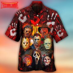 Halloween Horror Blood Scary Hawaiian Shirt