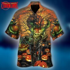 Halloween Moon Night Hawaiian Shirt